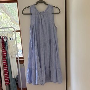 Linen cotton blend beach dress